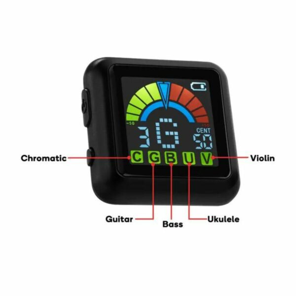 Digital Clip-On Guitar Tuner | Rechargeable String Chromatic Instrument Tuner 4